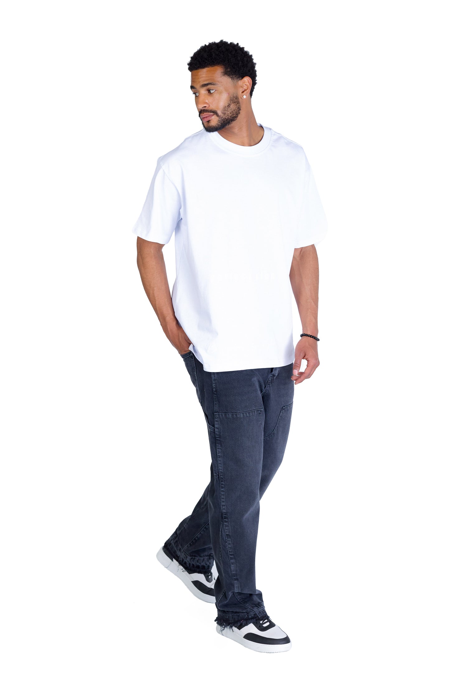 Men's Baggy Jeans, Loose Fit, Model 16885, Blue or Black