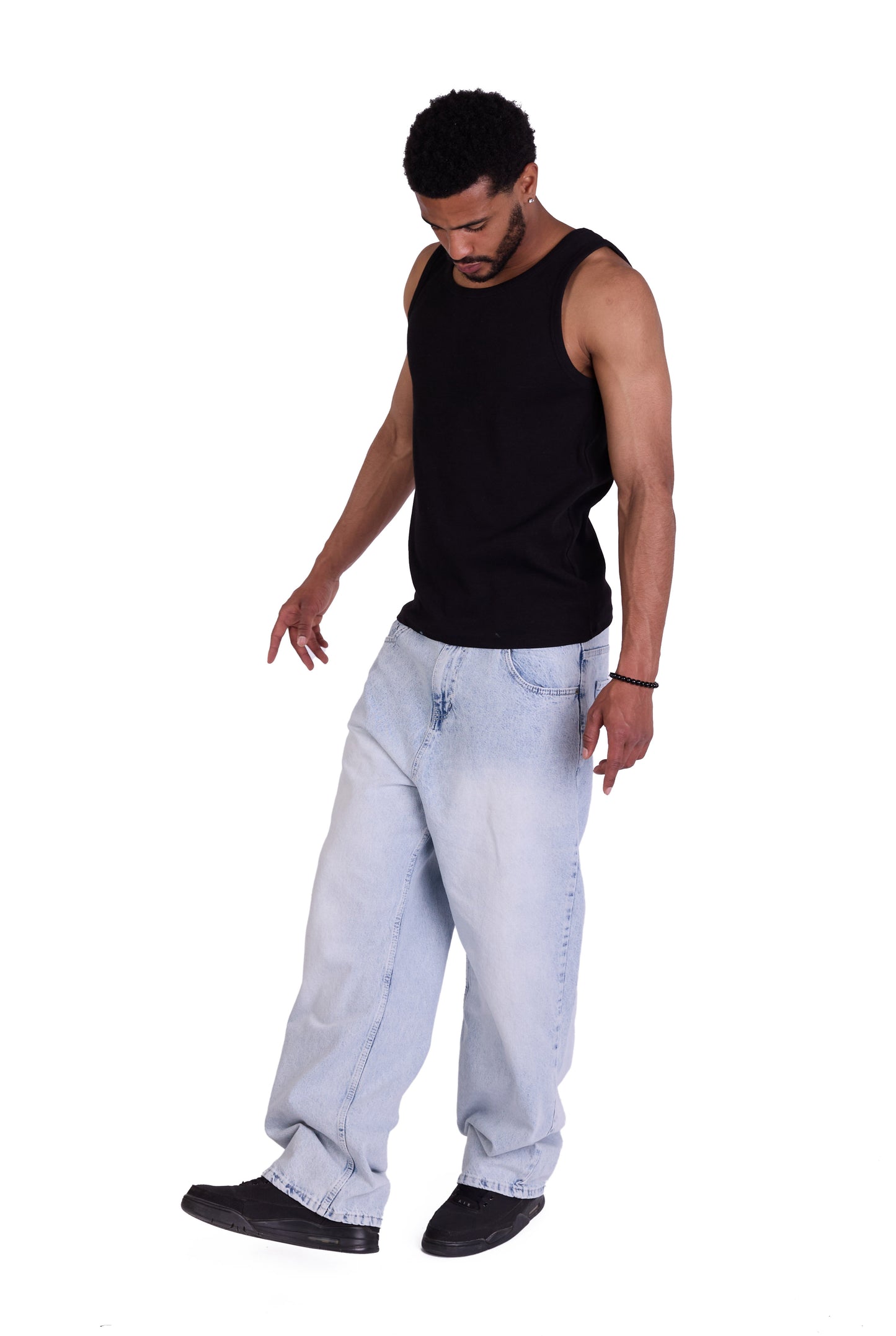 Herren Baggy Jeans, Baggy Fit, Modell DQ-158, Hellblau