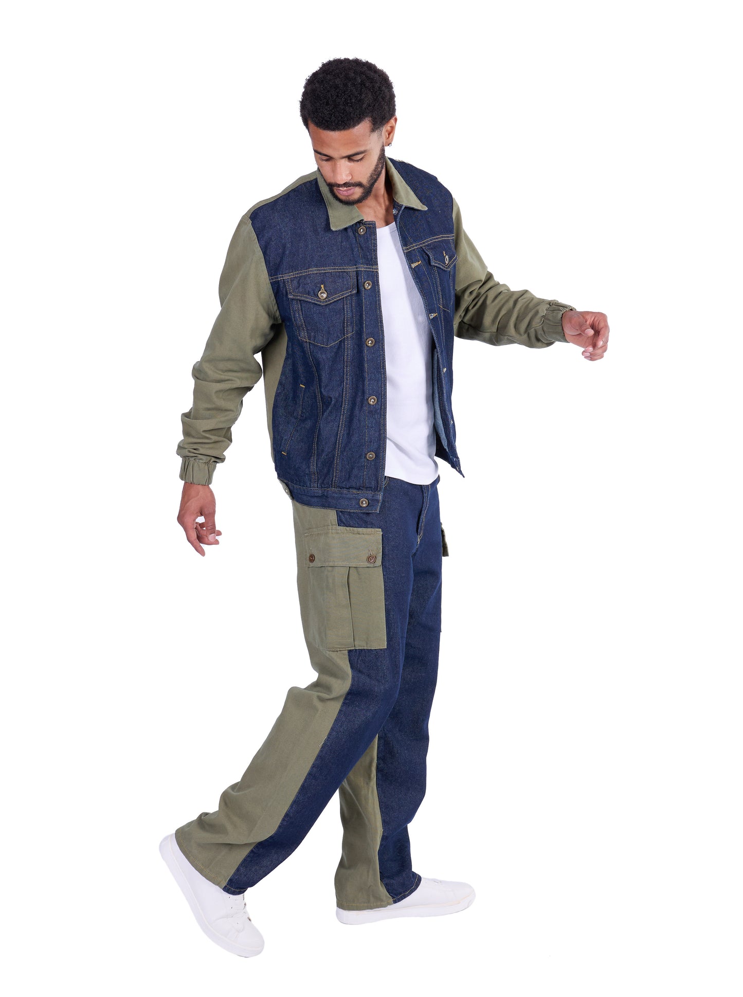 KINGZ Herren BI-COLOR, Baggy Fit, Modell 1, RINS Blau