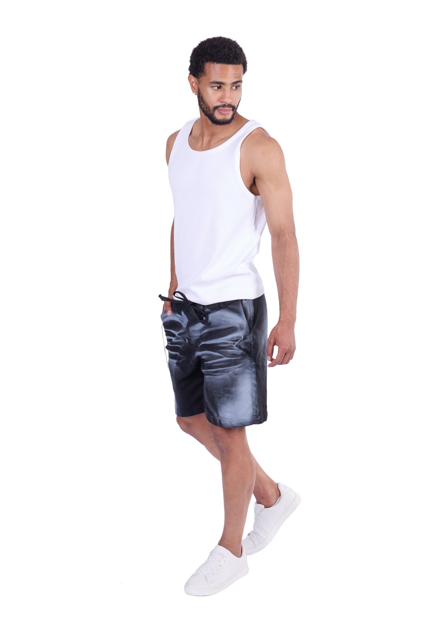 KINGZ Herren URBAN Shorts, Baggy Fit, Modell 1788 W/B und B/W