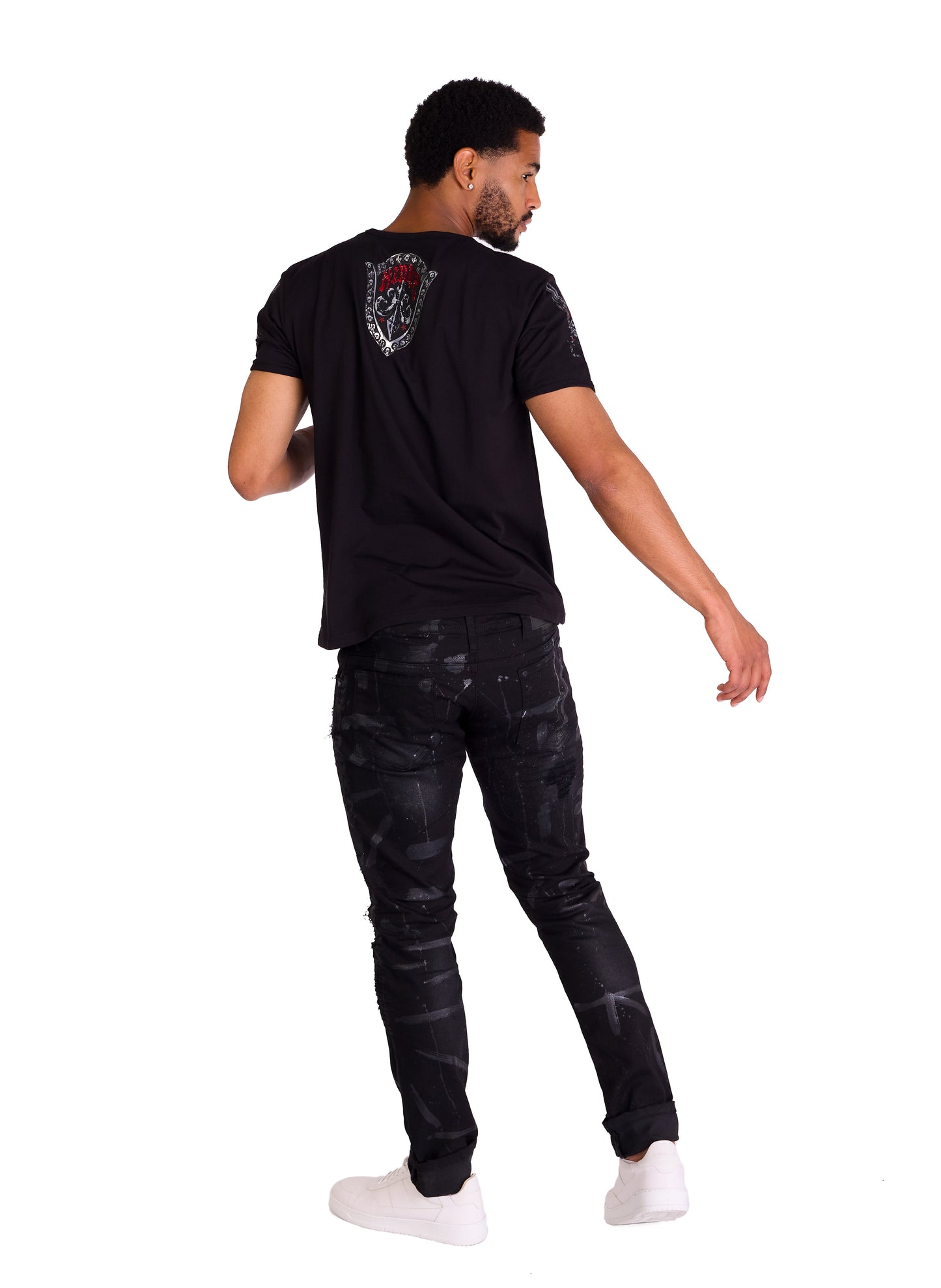 Herren T-Shirt KINGZ, Slim Fit, Modell 24-03