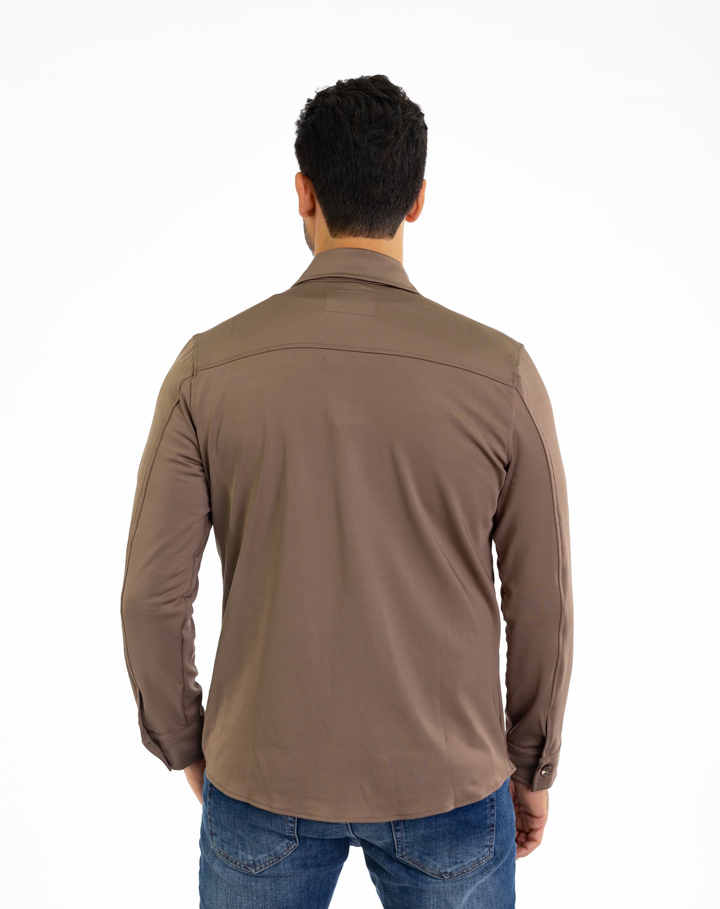 Sportliches Herren Überhemd, Slim Fit, Modell CL2285, Braun