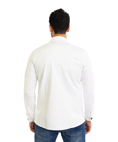 Sportliches Herren Überhemd, Slim Fit, Modell CL2285, Weiß