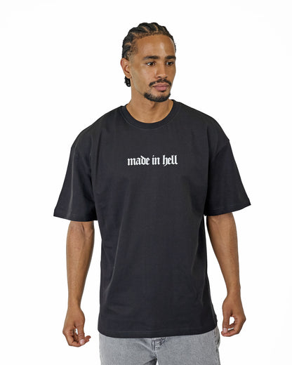 CATCH - T-shirt with print, oversized fit, model C736, white