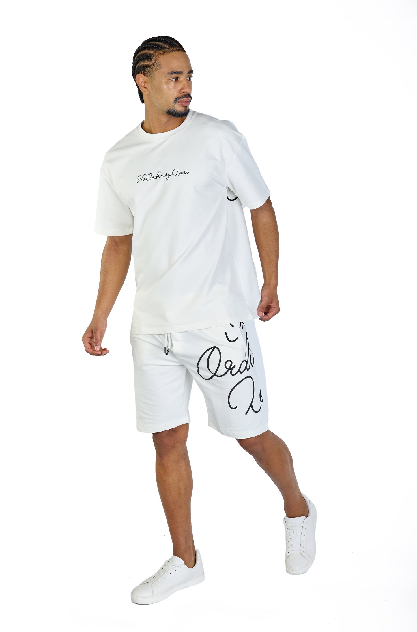 Herren Sommer Zweiteiler,  Slim Fit, Modell DQ C3050, Blau, Weiß und Schwarz