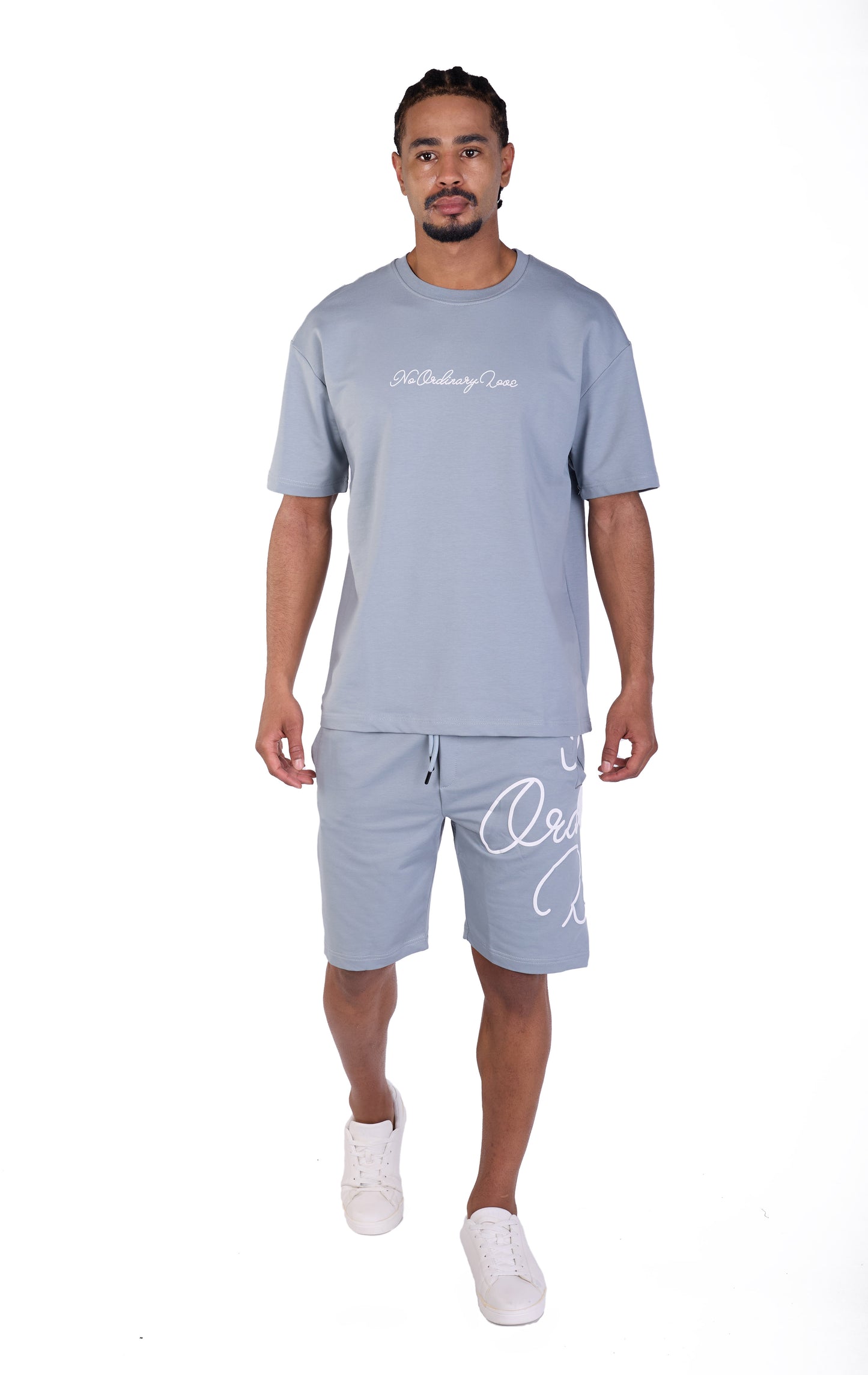 Herren Sommer Zweiteiler,  Slim Fit, Modell DQ C3050, Blau, Weiß und Schwarz