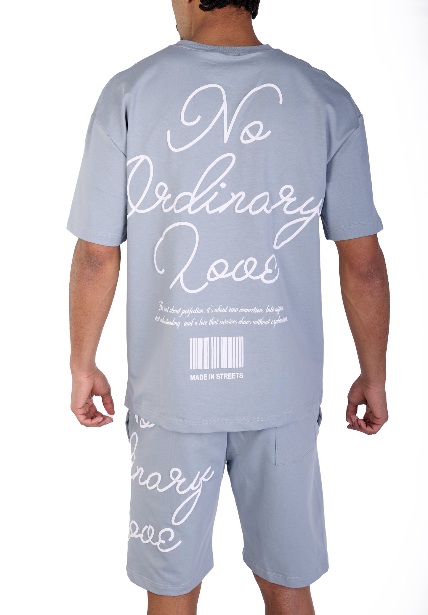 Herren Sommer Zweiteiler,  Slim Fit, Modell DQ C3050, Blau, Weiß und Schwarz