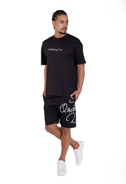 Herren Sommer Zweiteiler,  Slim Fit, Modell DQ C3050, Blau, Weiß und Schwarz