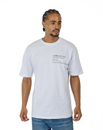 CATCH - T-shirt with print, oversized fit, model C736, white
