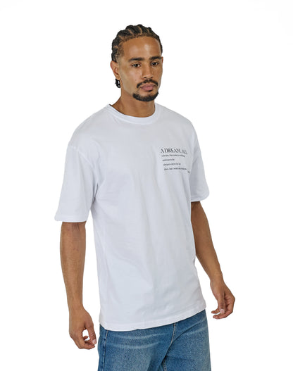 CATCH - T-shirt with print, oversized fit, model C736, white