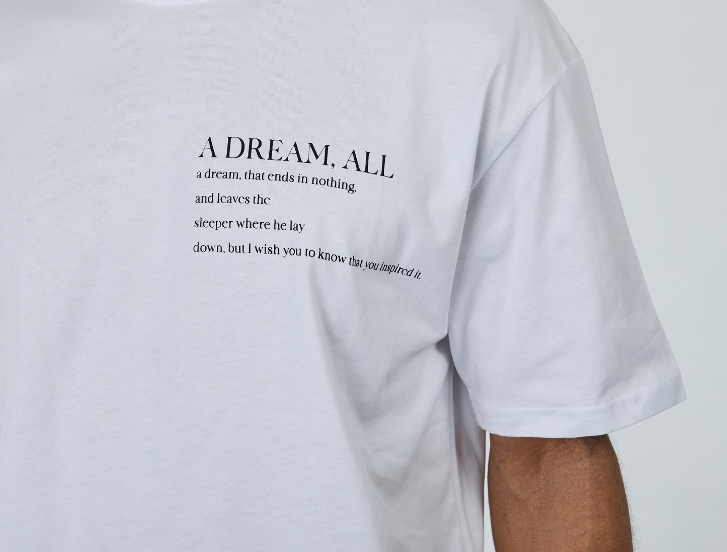 CATCH - T-shirt with print, oversized fit, model C736, white