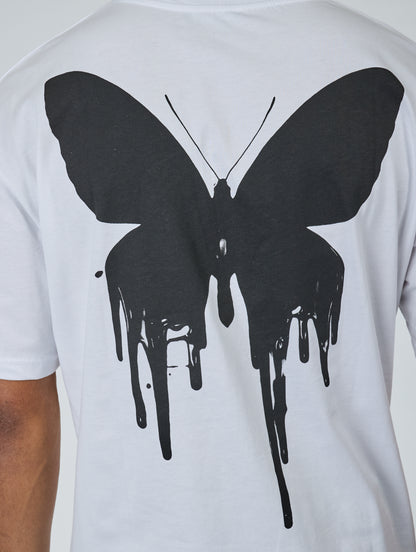 CATCH - T-shirt with print, oversized fit, model C736, white