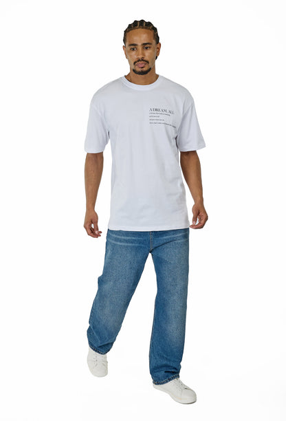 CATCH - T-shirt with print, oversized fit, model C736, white