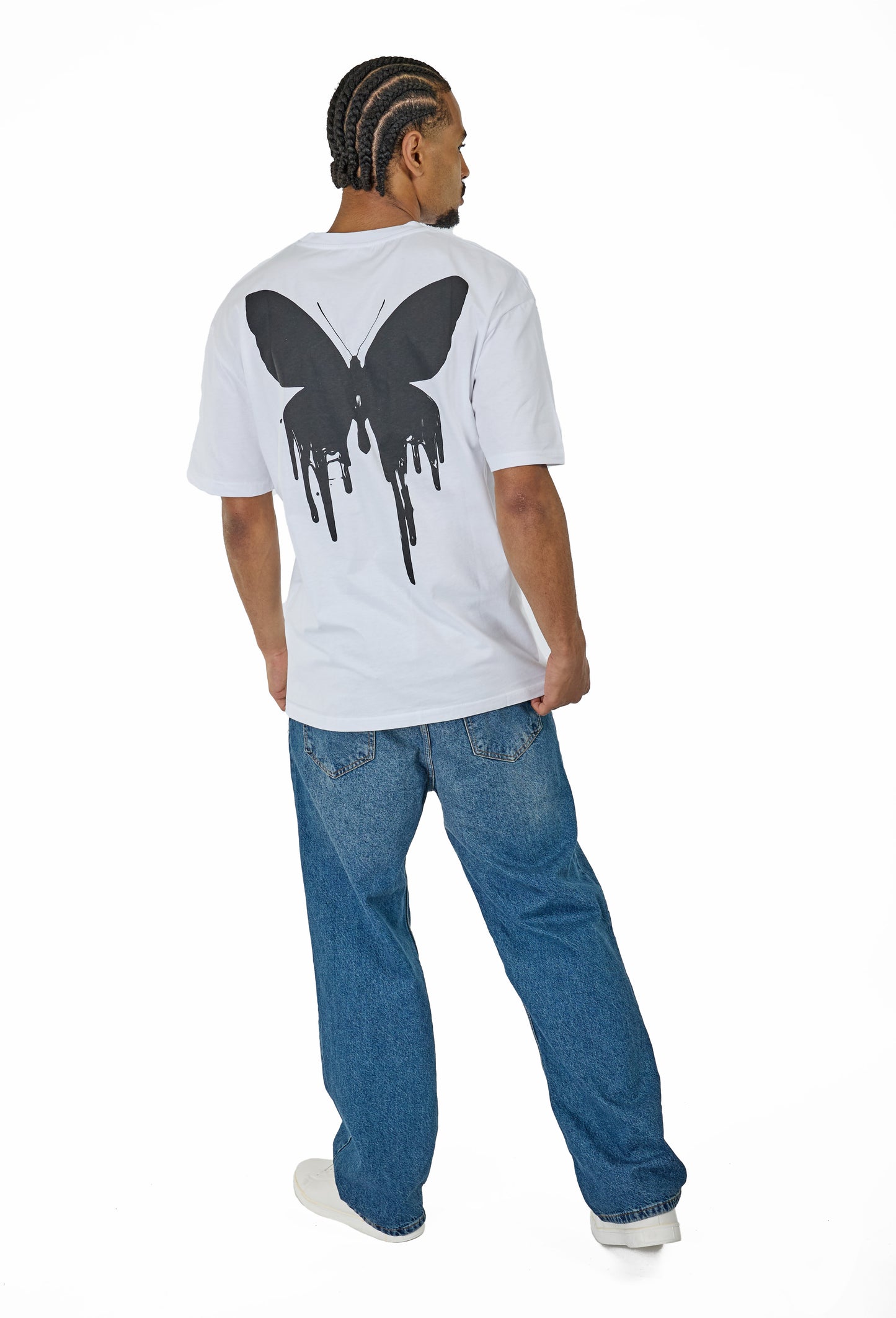 CATCH - T-shirt with print, oversized fit, model C736, white