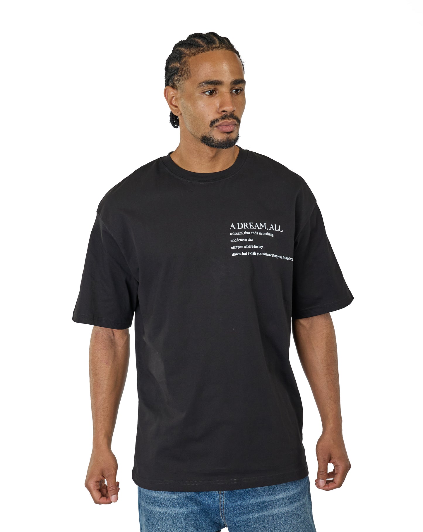 CATCH - T-shirt with print, oversized fit, model C736, white
