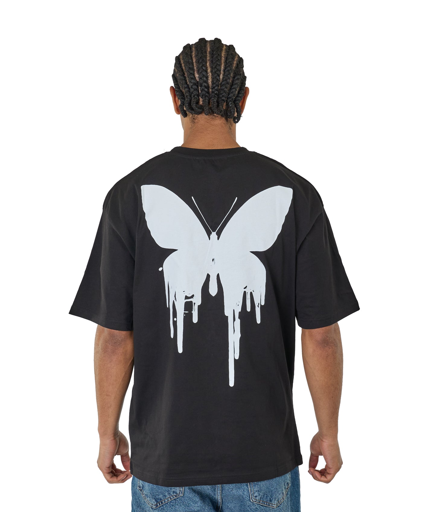 CATCH - T-shirt with print, oversized fit, model C736, white