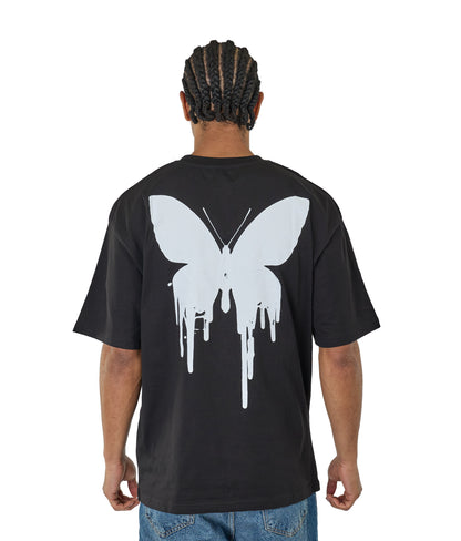 CATCH - T-shirt with print, oversized fit, model C736, white