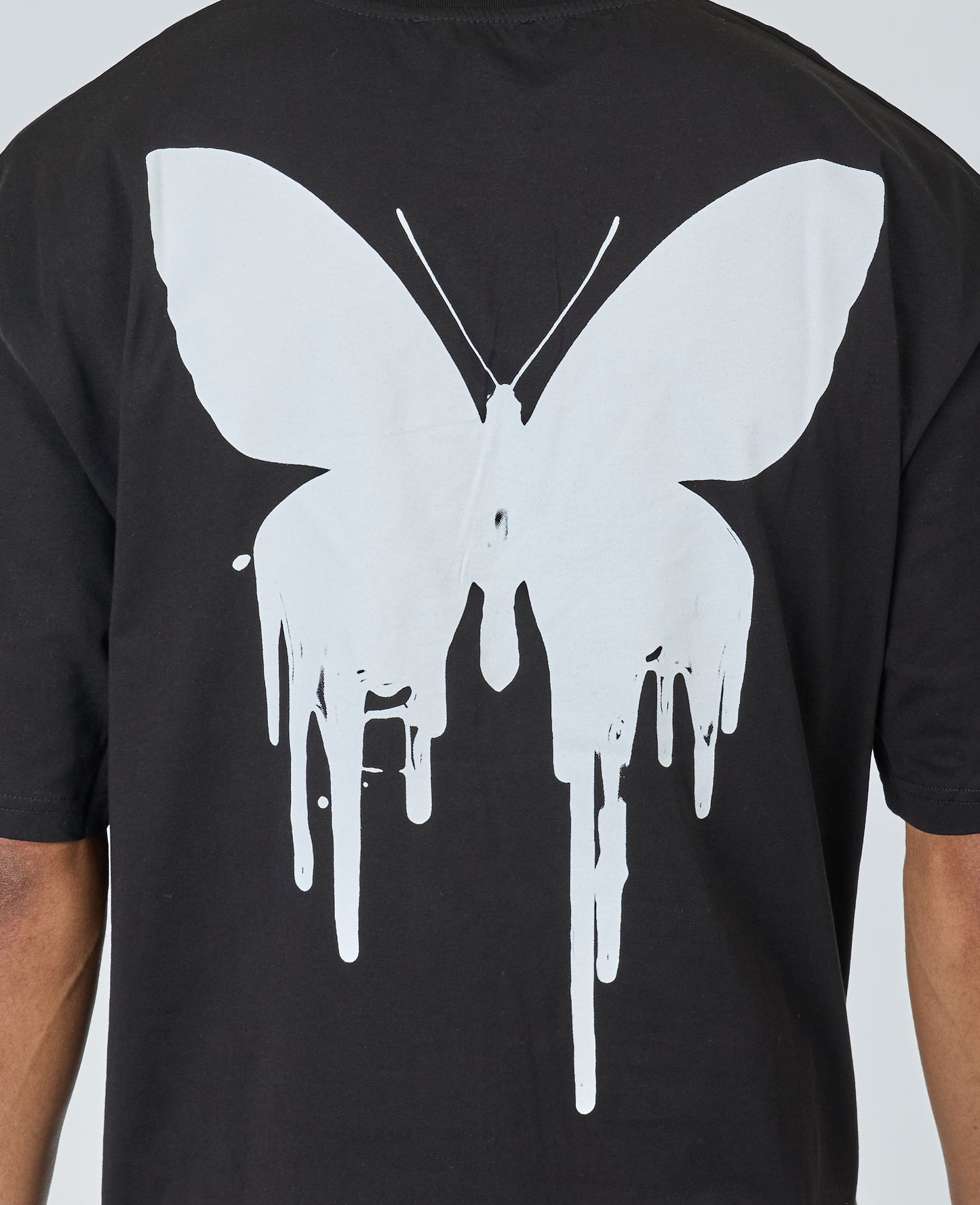 CATCH - T-shirt with print, oversized fit, model C736, white