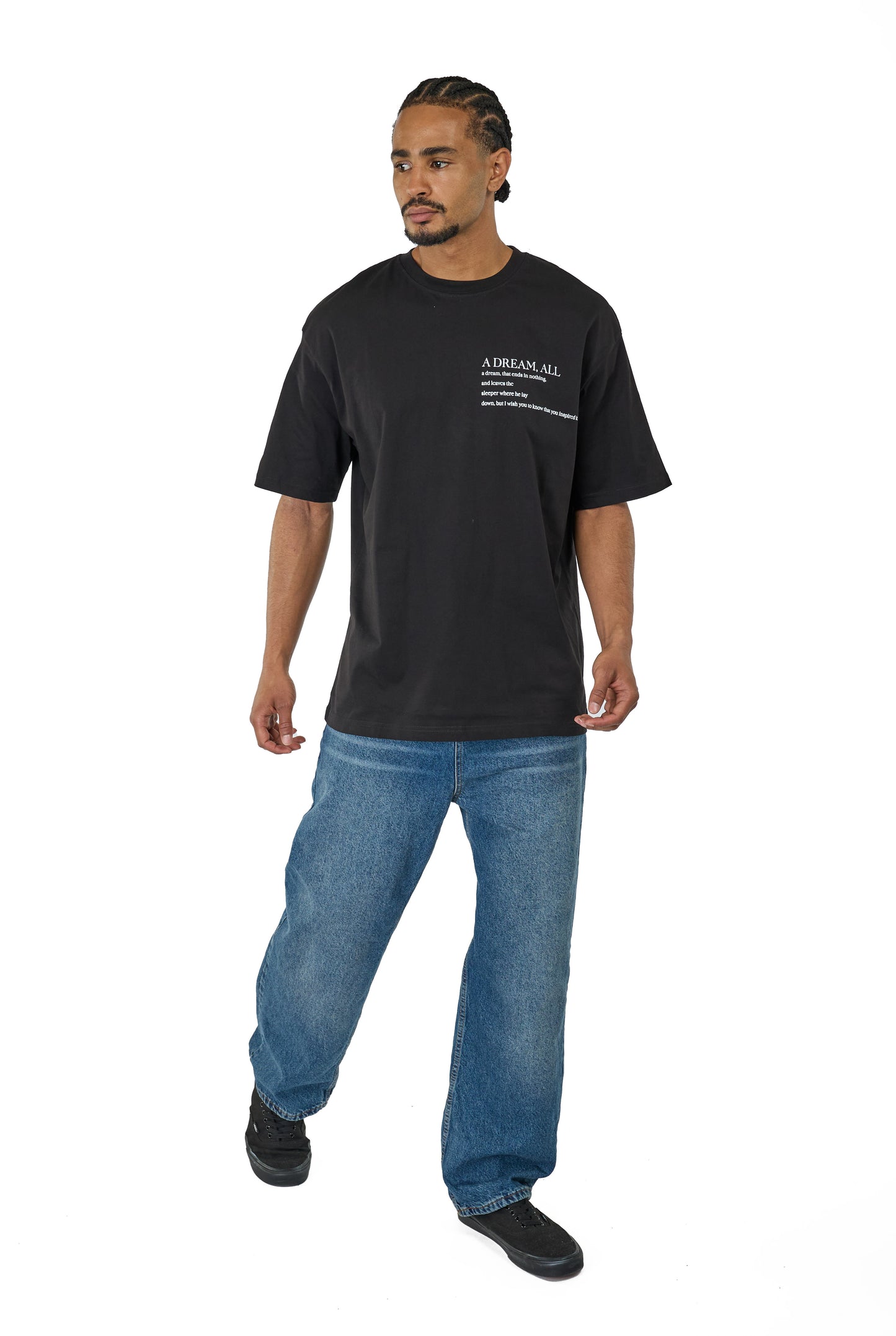 CATCH - T-shirt with print, oversized fit, model C736, white