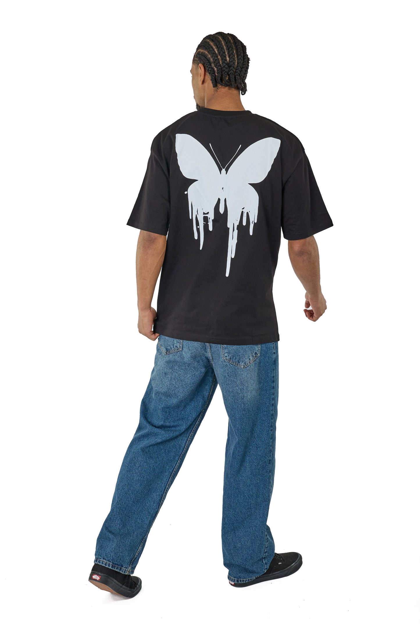 CATCH - T-shirt with print, oversized fit, model C736, white
