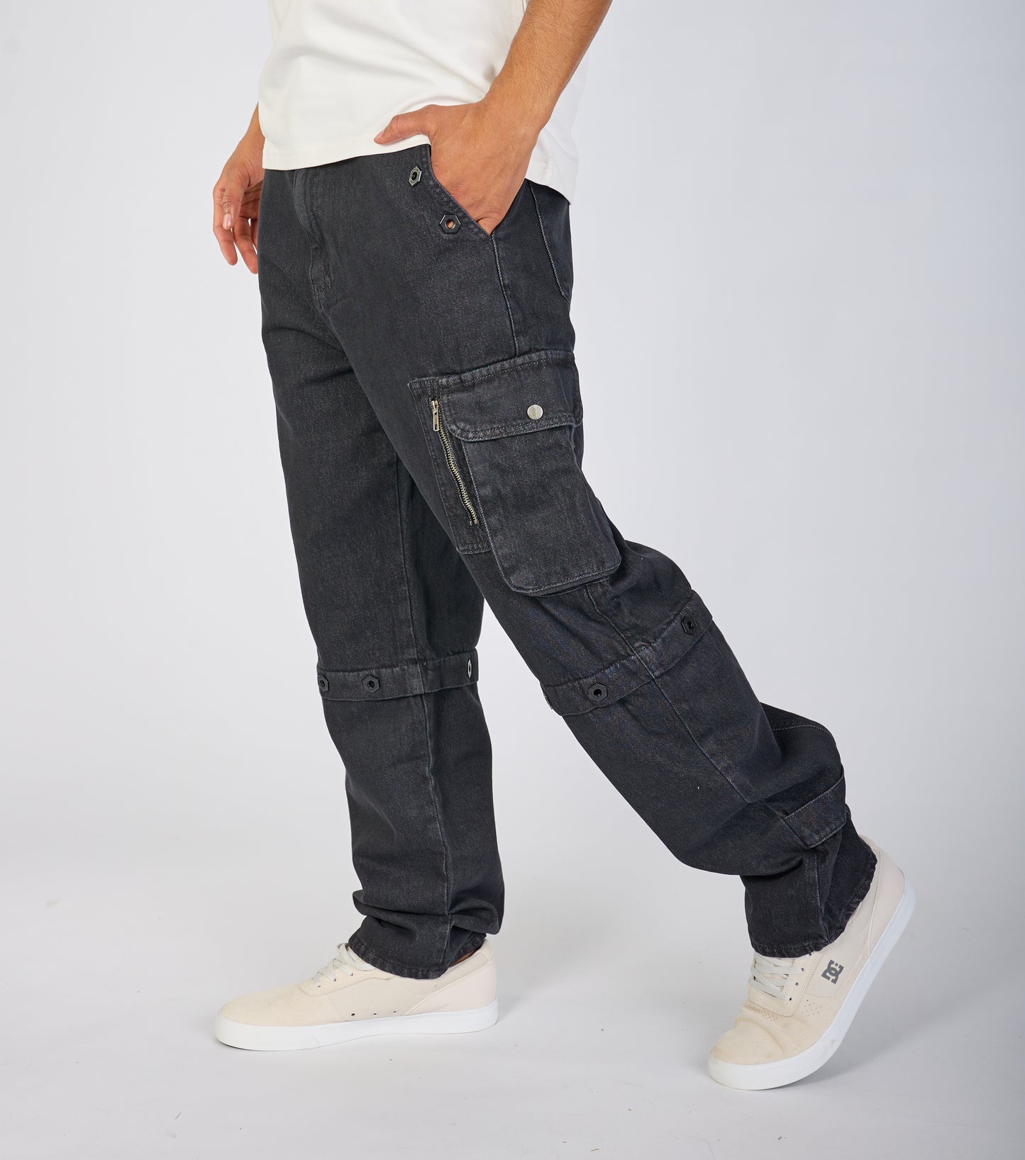 Herren Baggy Jeans, Baggy Fit, Modell DH4652, Schwarz