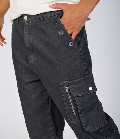Herren Baggy Jeans, Baggy Fit, Modell DH4652, Schwarz