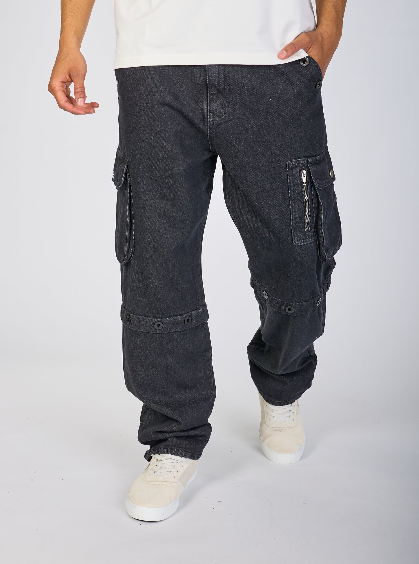 Herren Baggy Jeans, Baggy Fit, Modell DH4652, Schwarz