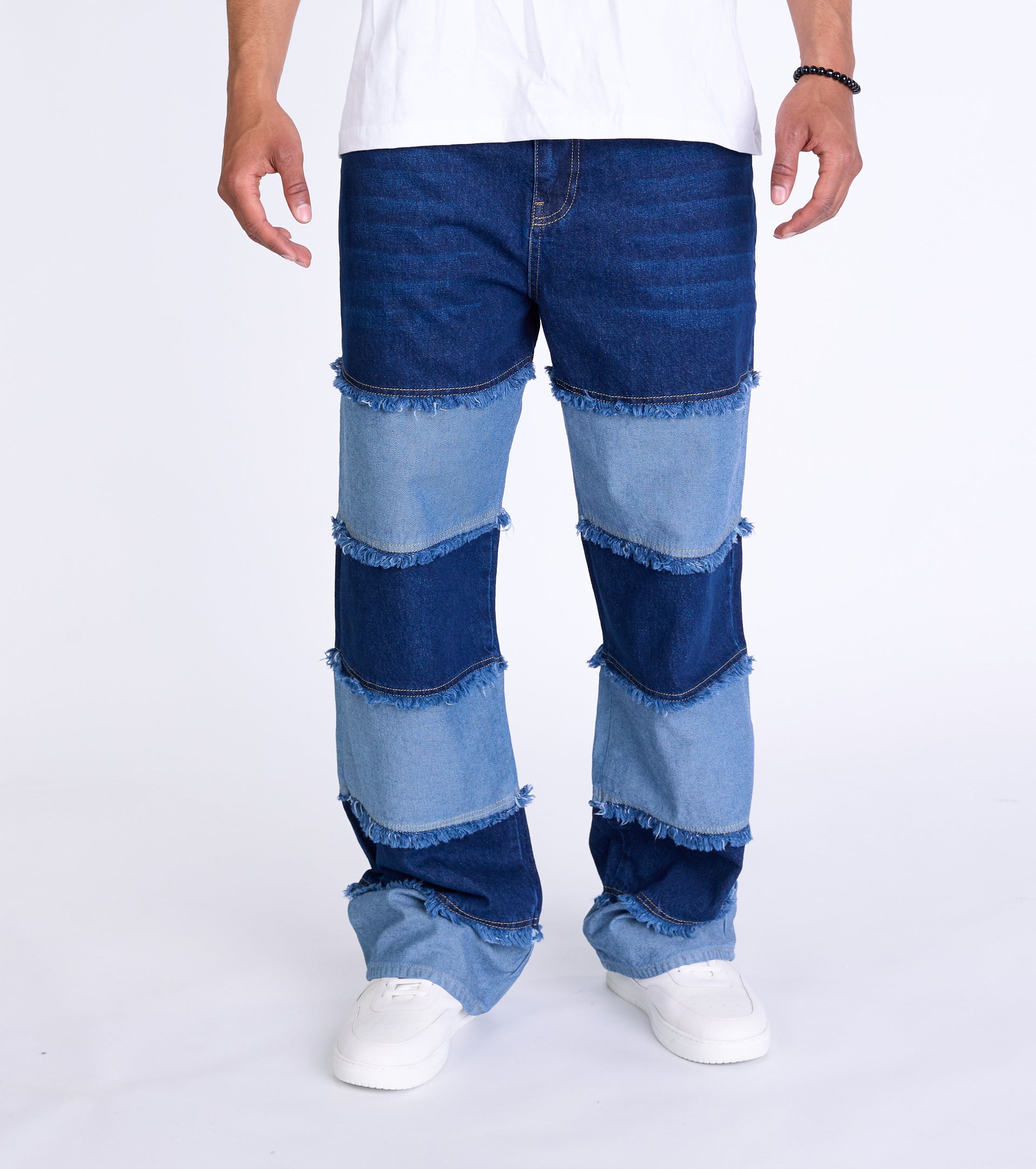 Herren Baggy Jeans, Baggy Fit, Modell DH4502, Schwarz oder Blau