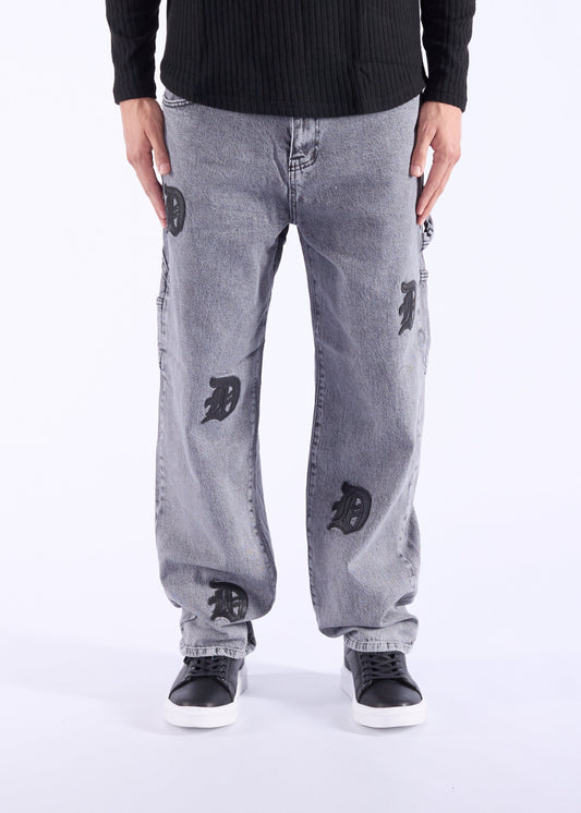 Herren Baggy Jeans, Loose Fit, Modell DH748, Grau