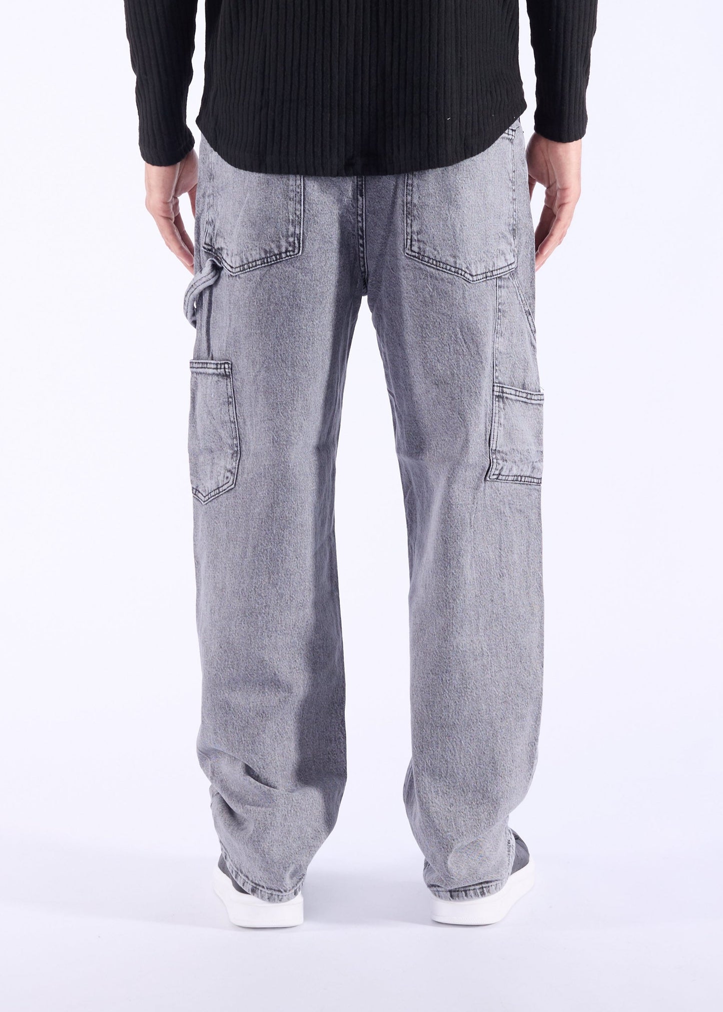 Men's baggy jeans, loose fit, model DH748, gray 