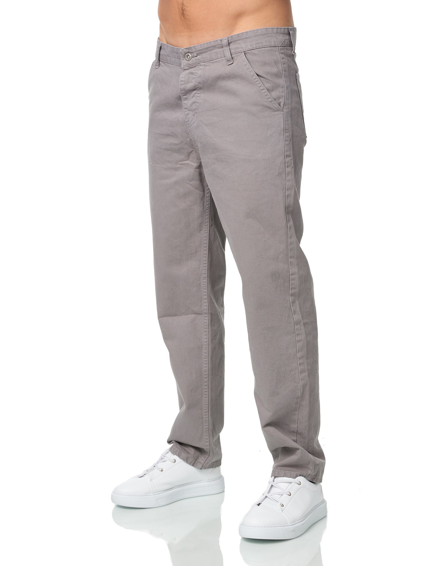 Herren 2-Pocket Cargo Pants Jeans, Baggy Style, Modell 5070, Olive, Beige oder Grau