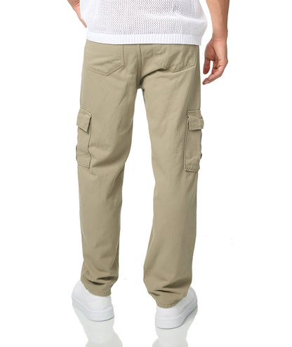 Herren 2-Pocket Cargo Pants Jeans, Baggy Style, Modell 5064, Sand oder Olive