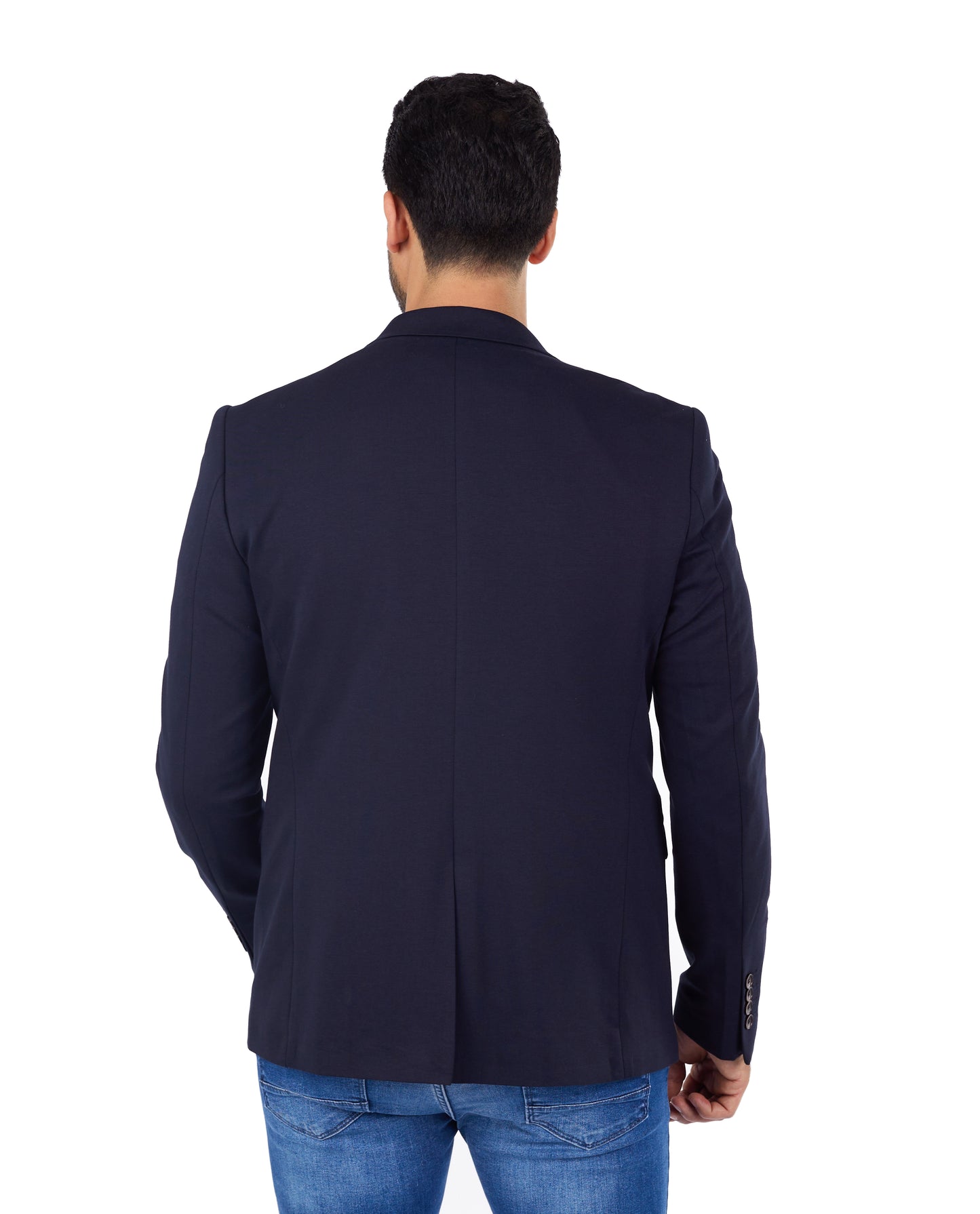 DENIM DISTRIQT Herren Sakko, Sportliches Jersey Sakko, Slim Fit, Modell DQ1307, Navy