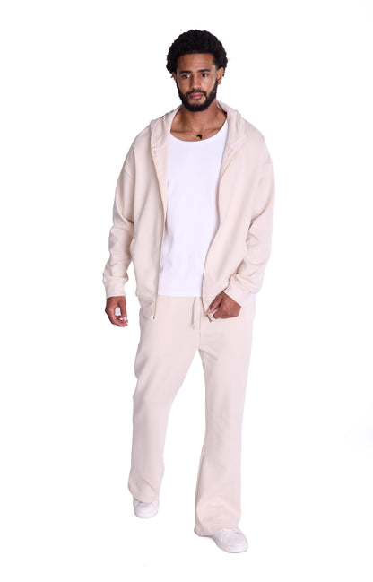 Herren Jogger Kombi Zweiteiler,  Oversized Fit, Modell DQ K004, Beige, Grau und Schwarz