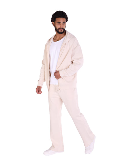 Herren Jogger Kombi Zweiteiler,  Oversized Fit, Modell DQ K004, Beige, Grau und Schwarz