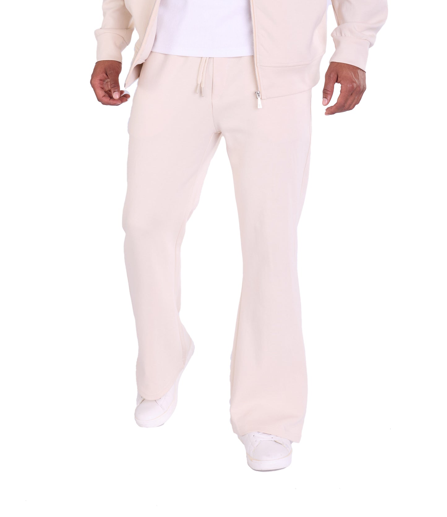 Herren Jogger Kombi Zweiteiler,  Oversized Fit, Modell DQ K004, Beige, Grau und Schwarz
