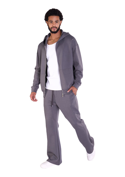 Herren Jogger Kombi Zweiteiler,  Oversized Fit, Modell DQ K004, Beige, Grau und Schwarz
