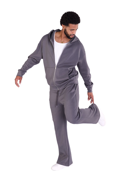Herren Jogger Kombi Zweiteiler,  Oversized Fit, Modell DQ K004, Beige, Grau und Schwarz