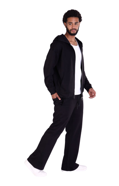 Herren Jogger Kombi Zweiteiler,  Oversized Fit, Modell DQ K004, Beige, Grau und Schwarz