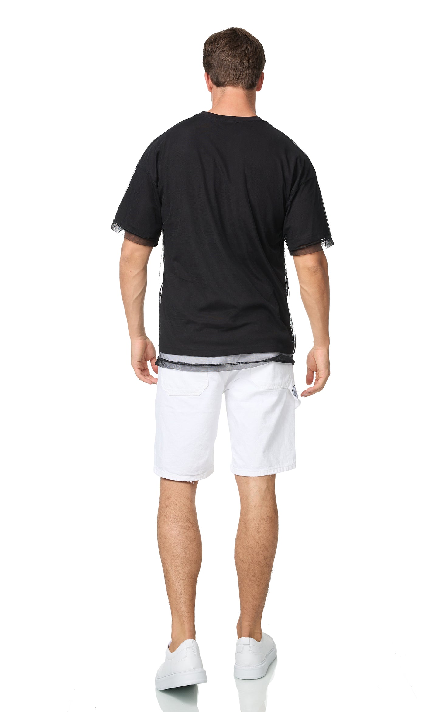 Herren T-Shirt, Oversize Fit, "BREAK ALL RULES", Modell 23Y-333, Weiß oder Schwarz