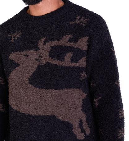 Warmer Norweger, Slim Fit mit Druck Modell DQ TK011, Beige und Schwarz