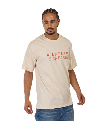 Men's t-shirt, oversize fit, 3D print, model Y269, white or beige