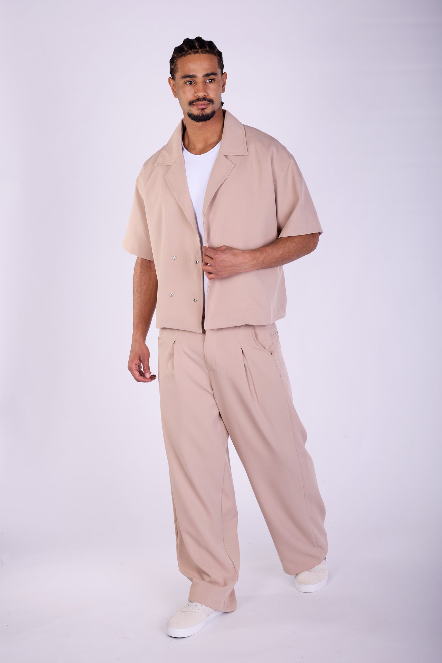 Herren Zweiteiler,  Sommer Freizeitanzug Loose Fit, Modell DQ E-1Y041