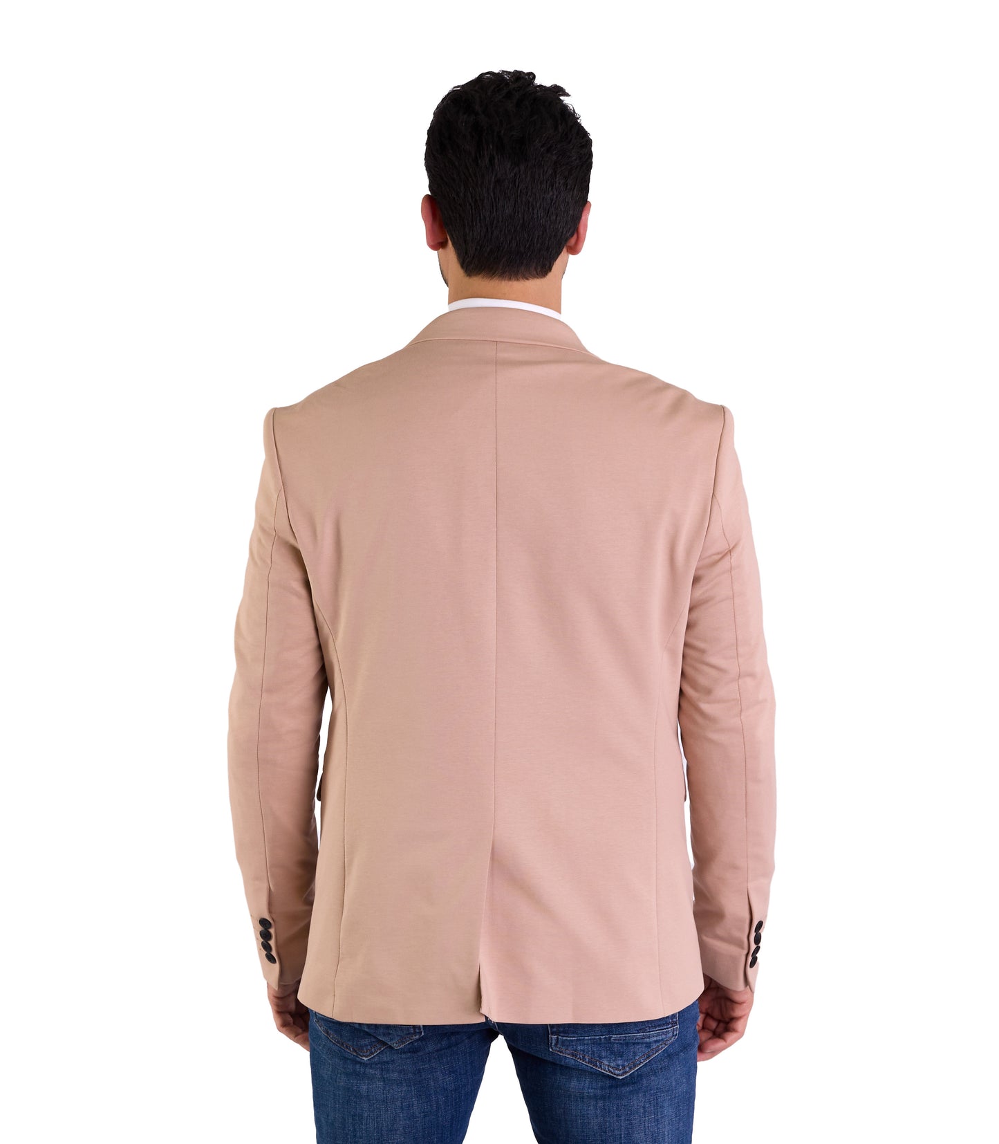 DENIM DISTRIQT Herren Sakko, Sportliches Jersey Sakko, Slim Fit, Modell DQ1307, Beige