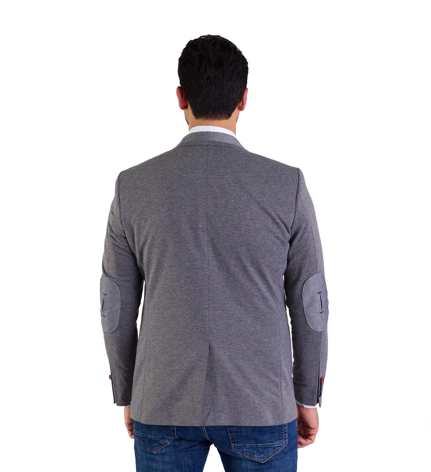 DENIM DISTRIQT Herren Sakko, Jersey Blazer, Slim Fit, Modell DQ1308, Anthrazit