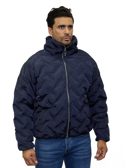 Herren Bomberjacke Steppjacke Winterjacke Blau