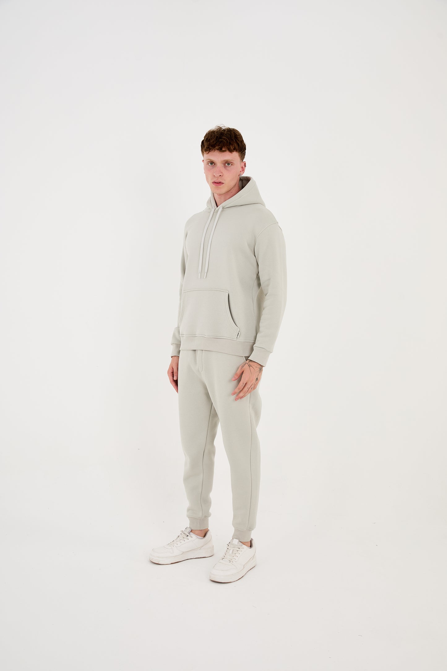 Herren Jogger Kombi Zweiteiler, Hoodie & Jogger Hose,  Relaxed Fit, Modell 2529,  Mint