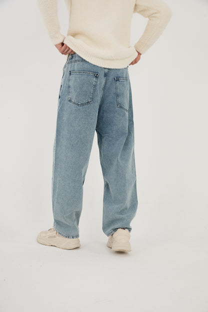 Men's Baggy Jeans, Baggy Fit, Model 16881 , Light Blue 