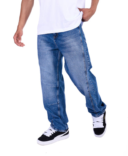 Herren Baggy Jeans, Baggy Fit, Modell DQ-K716, Blau, Schwarz