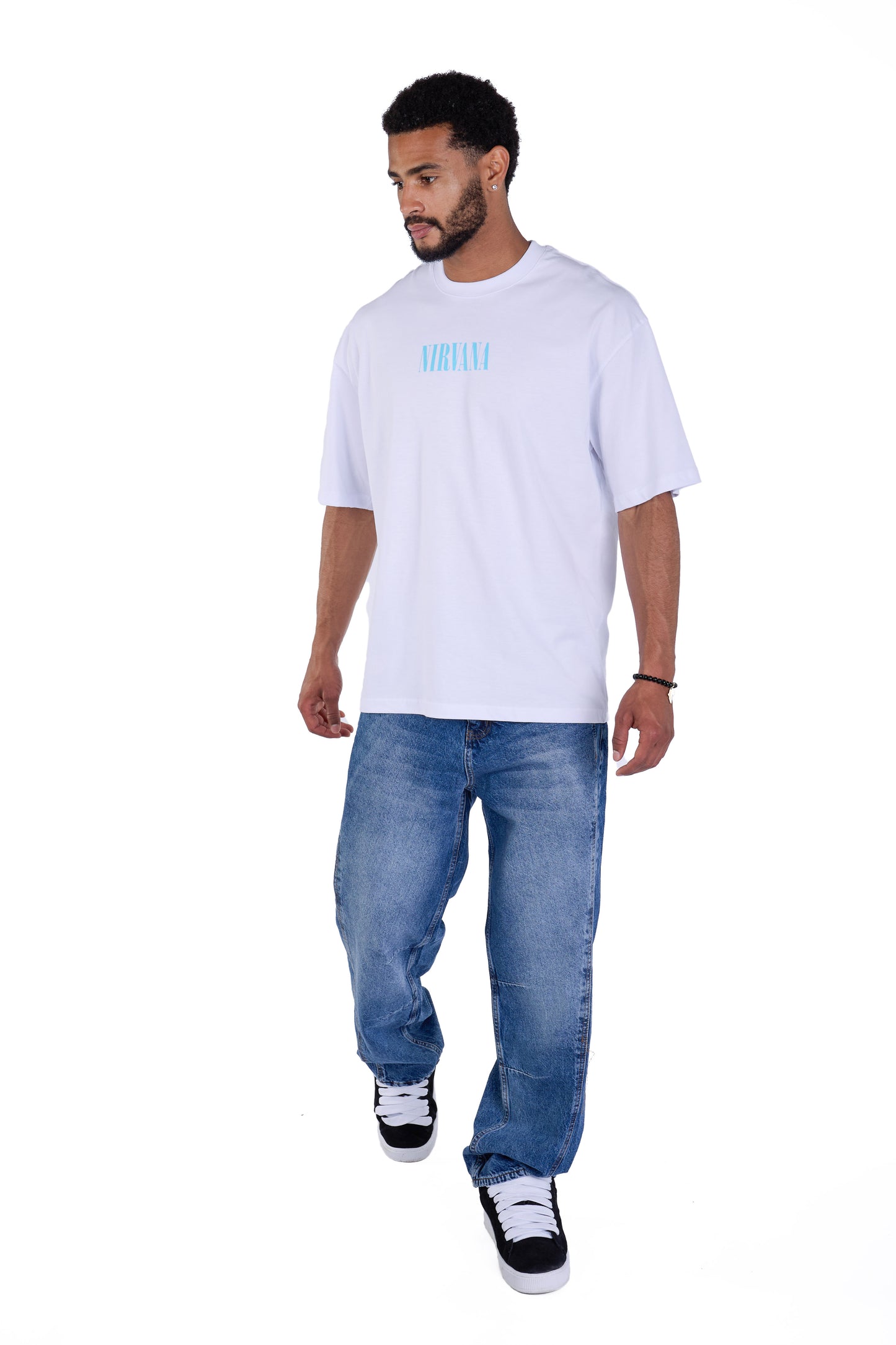 Herren Baggy Jeans, Baggy Fit, Modell DQ-K716, Blau, Schwarz